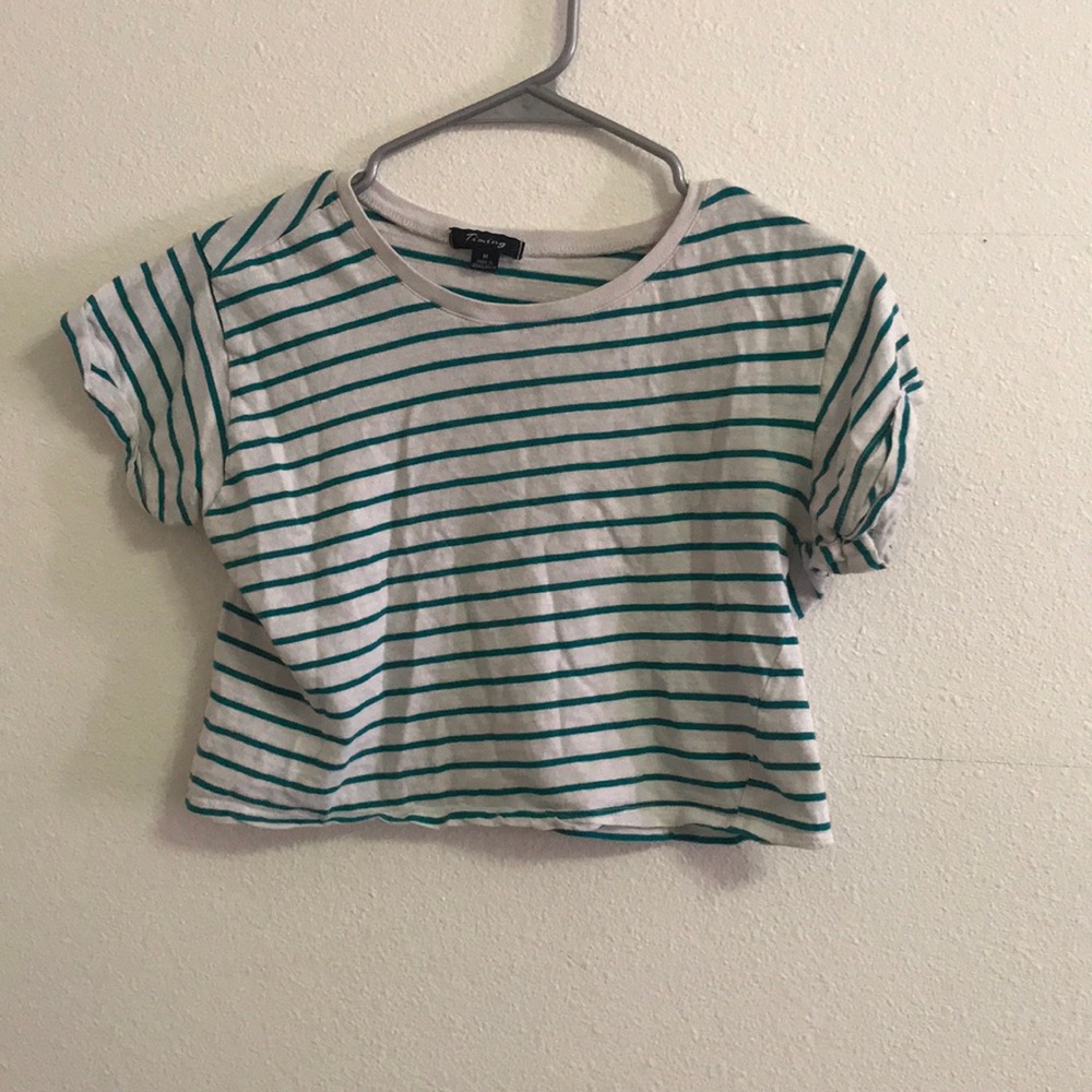 A stripped crop top